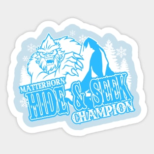 Hide and Seek Champion Big Foot Yeti Sticker